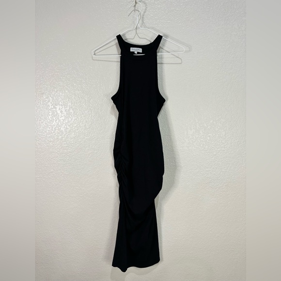 🆕 MICHAEL STARS HALTER MIDI DRESS in BLACK - Picture 7 of 10